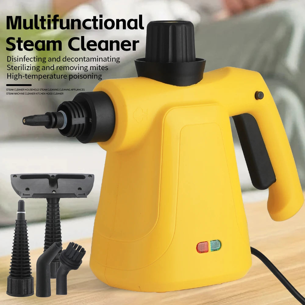 Powerful Handheld Steam Cleaner with Safety Lock for Multi-Surface Use