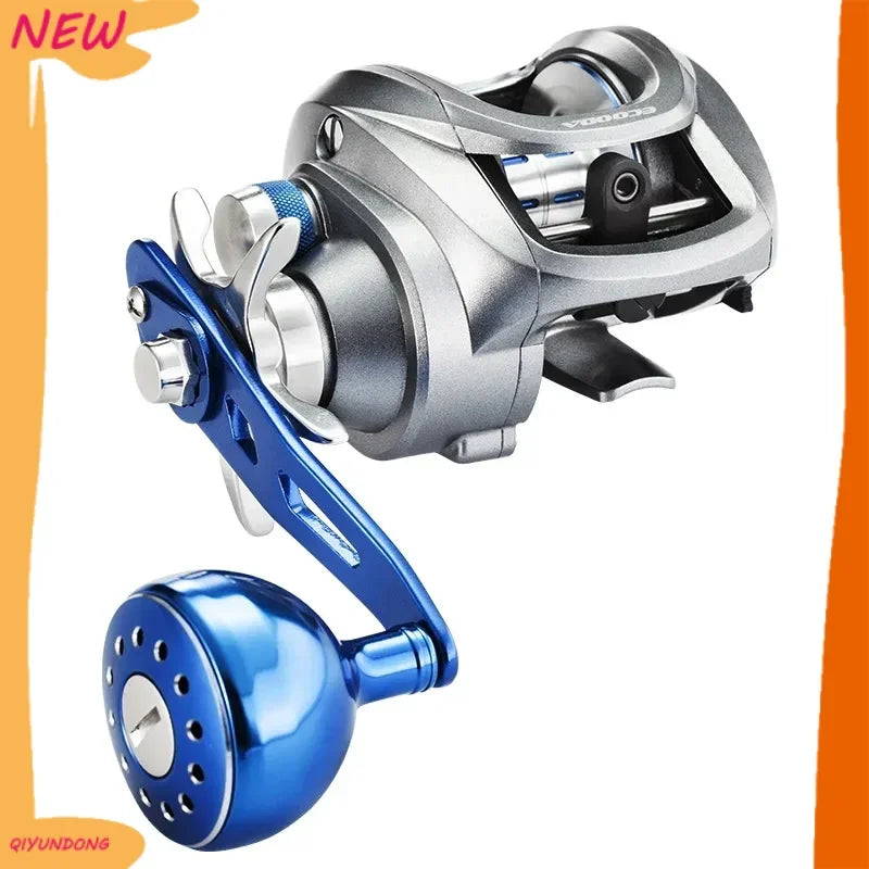 ECOODA FENIX100 Water Droplet Baitcast Fishing Reel - Lightweight 240g &amp; 9+1 Bearings for Ocean Boat Fishing