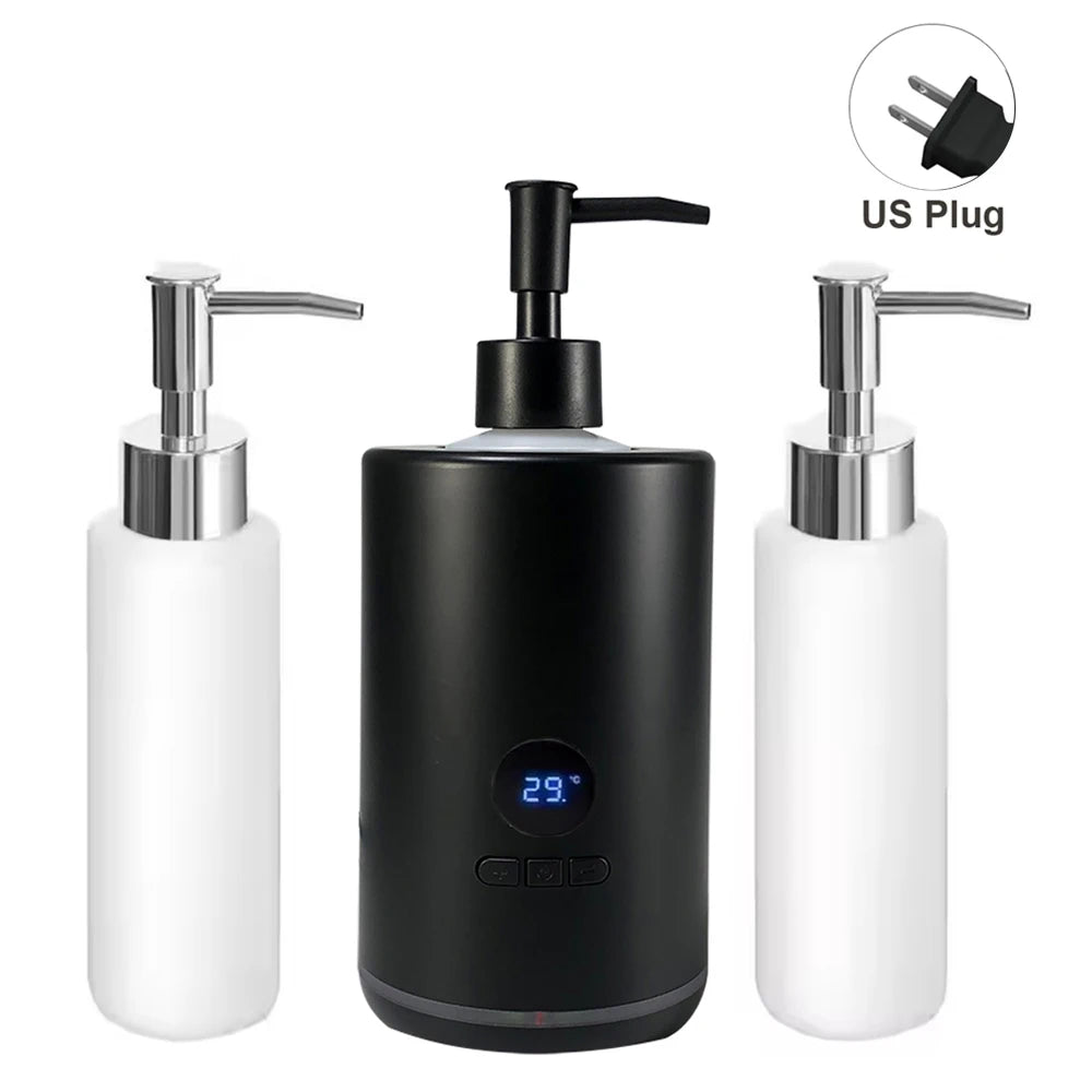 Massage Oil Warmer Lotion Heater &ndash; LED Display Timer Black US Plug