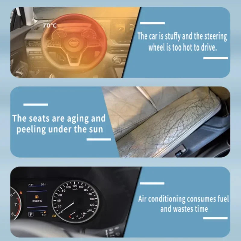 Mazda3 Foldable Car Sun Visor (2014-2018) - Summer Heat Insulation Windshield Shade