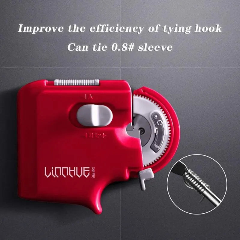 Automatisk fiskekrokbindare med elektrisk bindning, bärbart ABS-verktyg