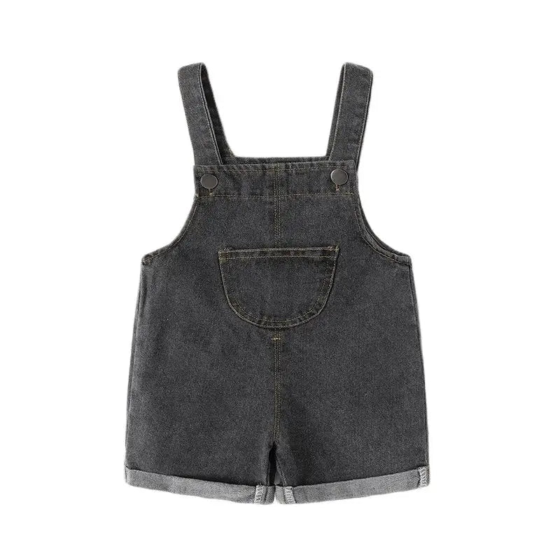 MILANCEL Unisex Denim Overalls for Toddlers