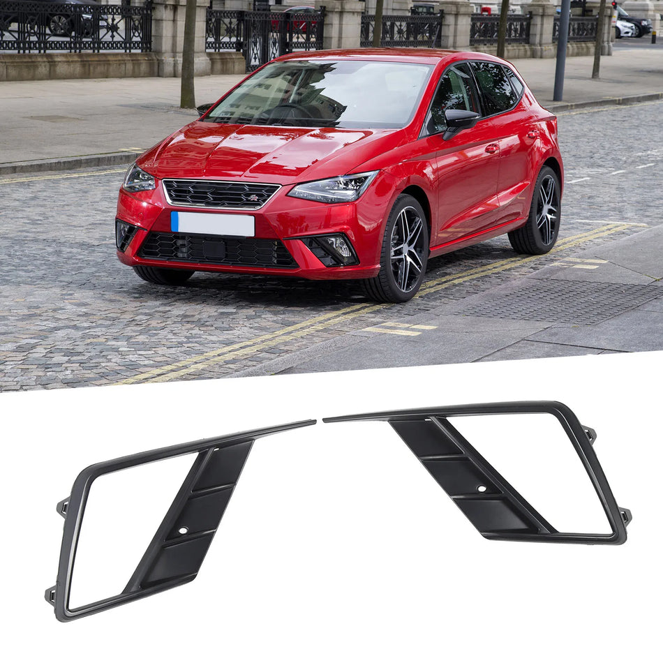 Fog Light Cover for SEAT Ibiza MK5 Pre Facelift Front Bumper Grille ABS PC Durable Shield