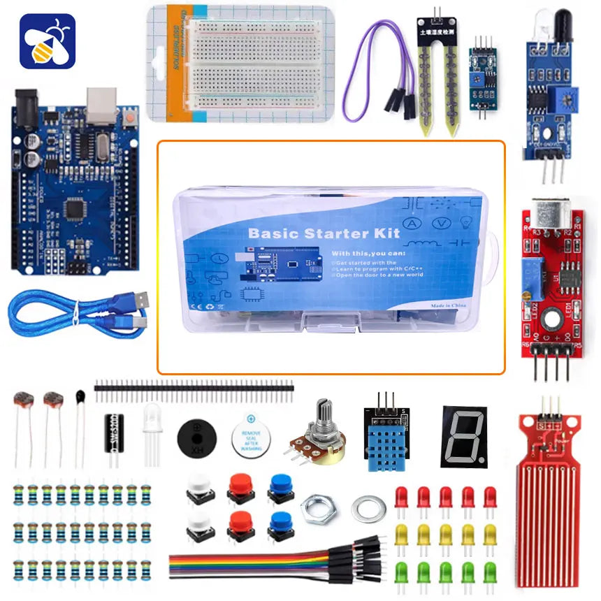 400 Breadboard DIY Learning Kit &ndash; Complete Electronics Project Starter Set With UNO R3