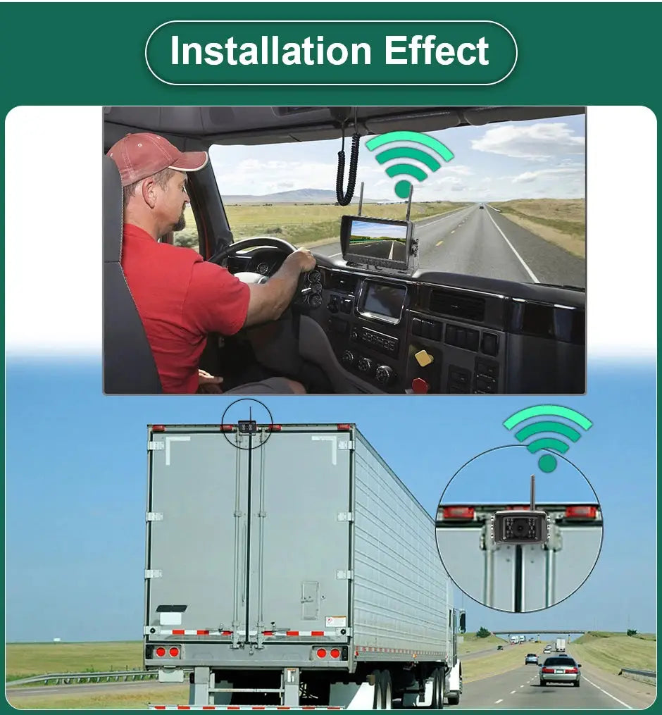 10 Inch Wireless Backup Camera With WiFi Monitor For Trucks by InterCyprus Trading Ltd