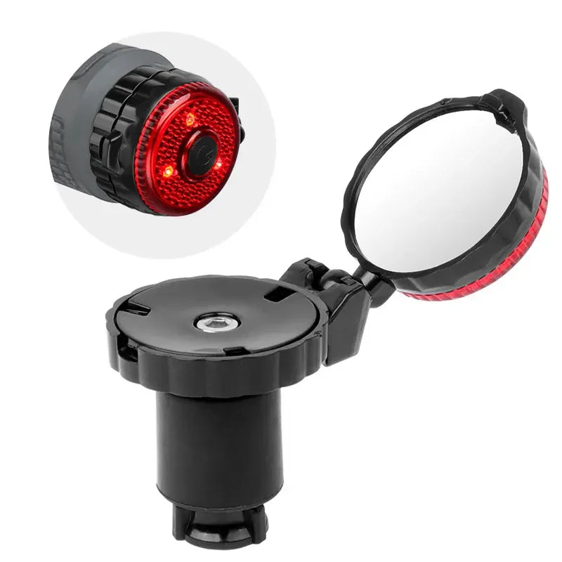 Deemount Bicycle Drop Bar Mirror &ndash; Unbreakable Acrylic Lens for Wide Rear View