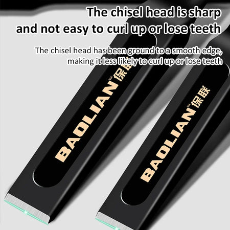 Chrome Vanadium Steel Flat Chisel with Hand Guard &ndash; 6/8/10/12 Inch Options