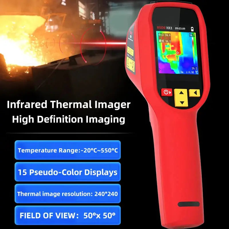 TK HOT BSIDE HX1 Infrared Thermometer Gun -20~550°C Handheld Digital ...