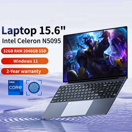 15.6 Inch Portable Laptop Intel N5095 &ndash; High Performance 32GB RAM and 2TB SSD