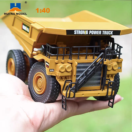 Huina 1/40 Scale Dumper Metal Model 1912 &ndash; Durable Diecast Engineering Vehicle for Kids
