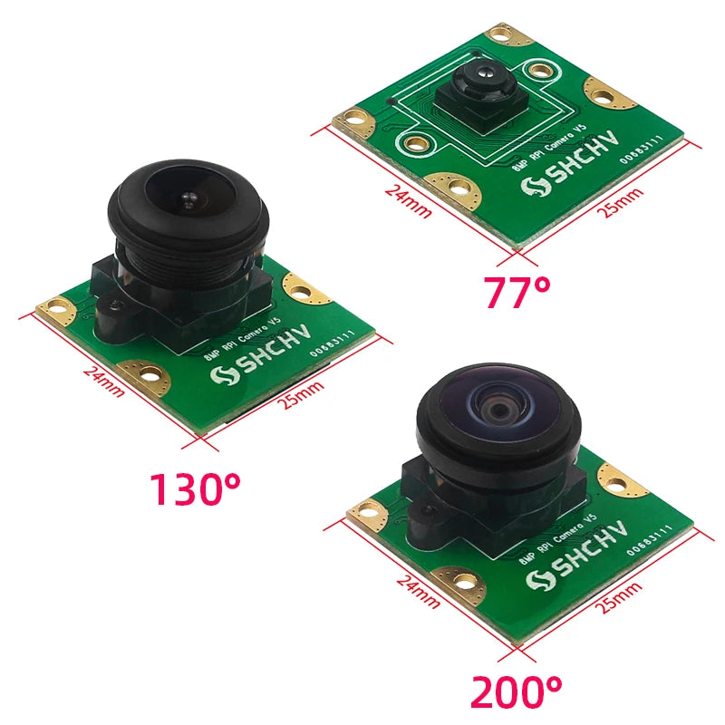 8MP Camera for Raspberry Pi 5 &ndash; Versatile Field of View Options