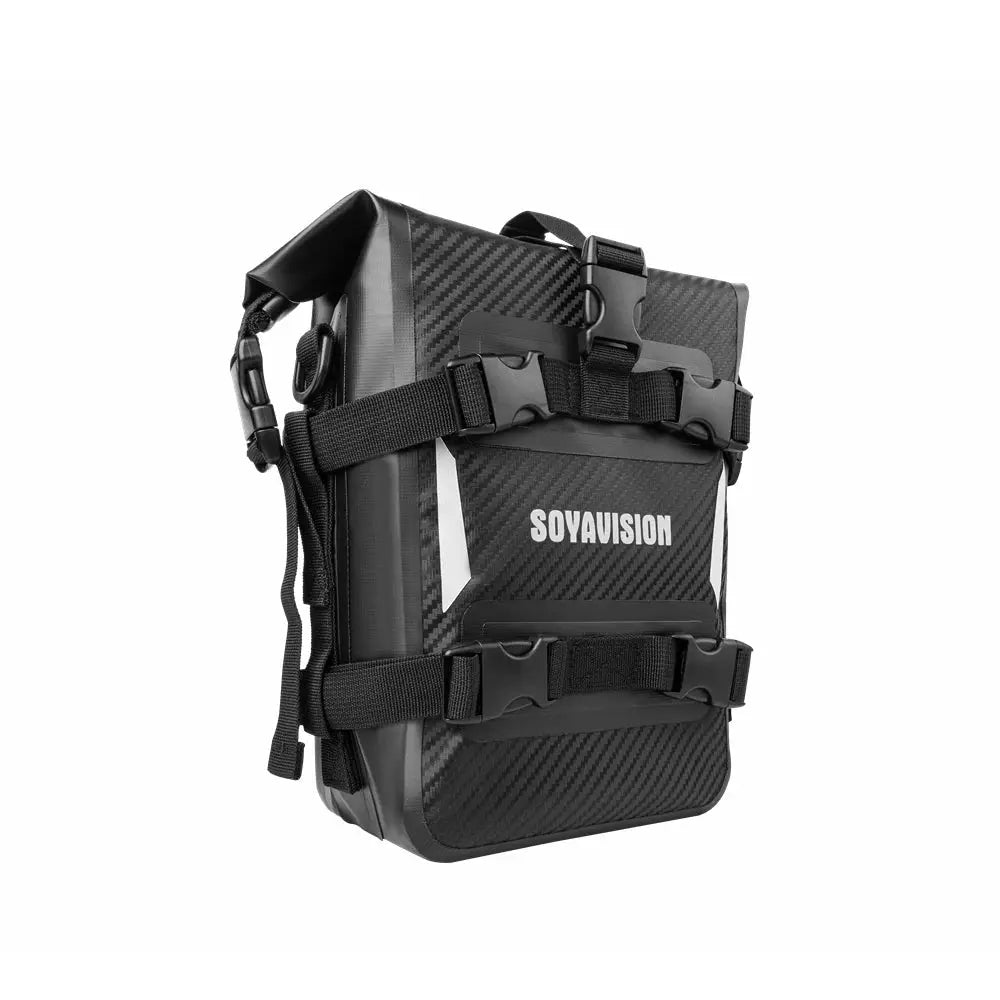 Reflective Motorcycle Dry Bag Bumper Crash Bar Bags 7L-9L Motorcycle Sissy Bar Back Seat Saddle Rack Side Tool Bag Pack by InterCyprus Trading Ltd