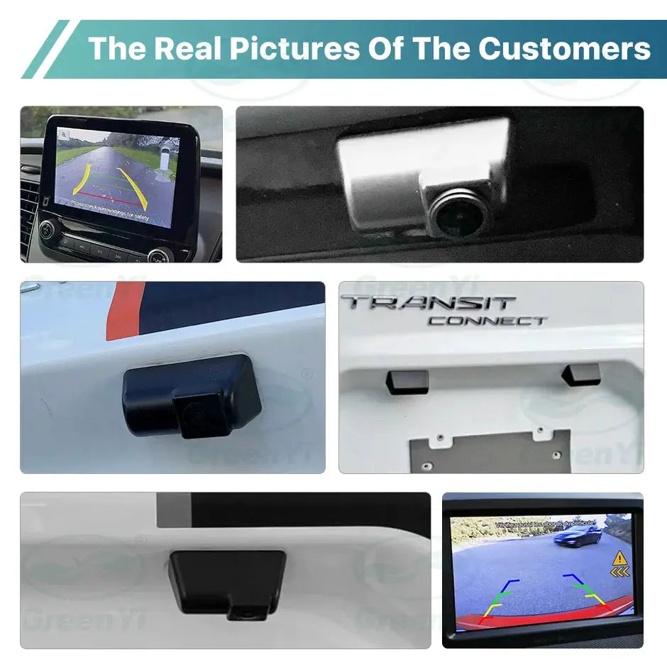 AHD 1080P Dynamic Trajectory Reverse Line Car License Plate Light Rear View Backup Camera For Ford Transit Connect Android DVD by InterCyprus Trading Ltd