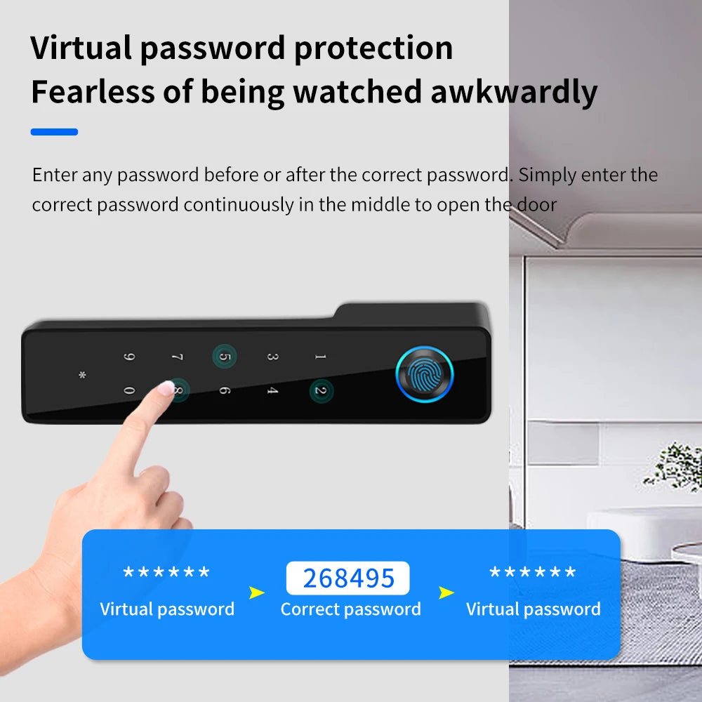 Q51-tu Smart Fingerprint Door Lock - Biometric Access