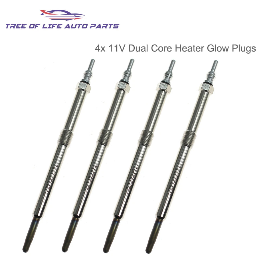 4x Candele di Accensione 11V per Nissan Interstar X70 Primastar X83 DCi 2.5