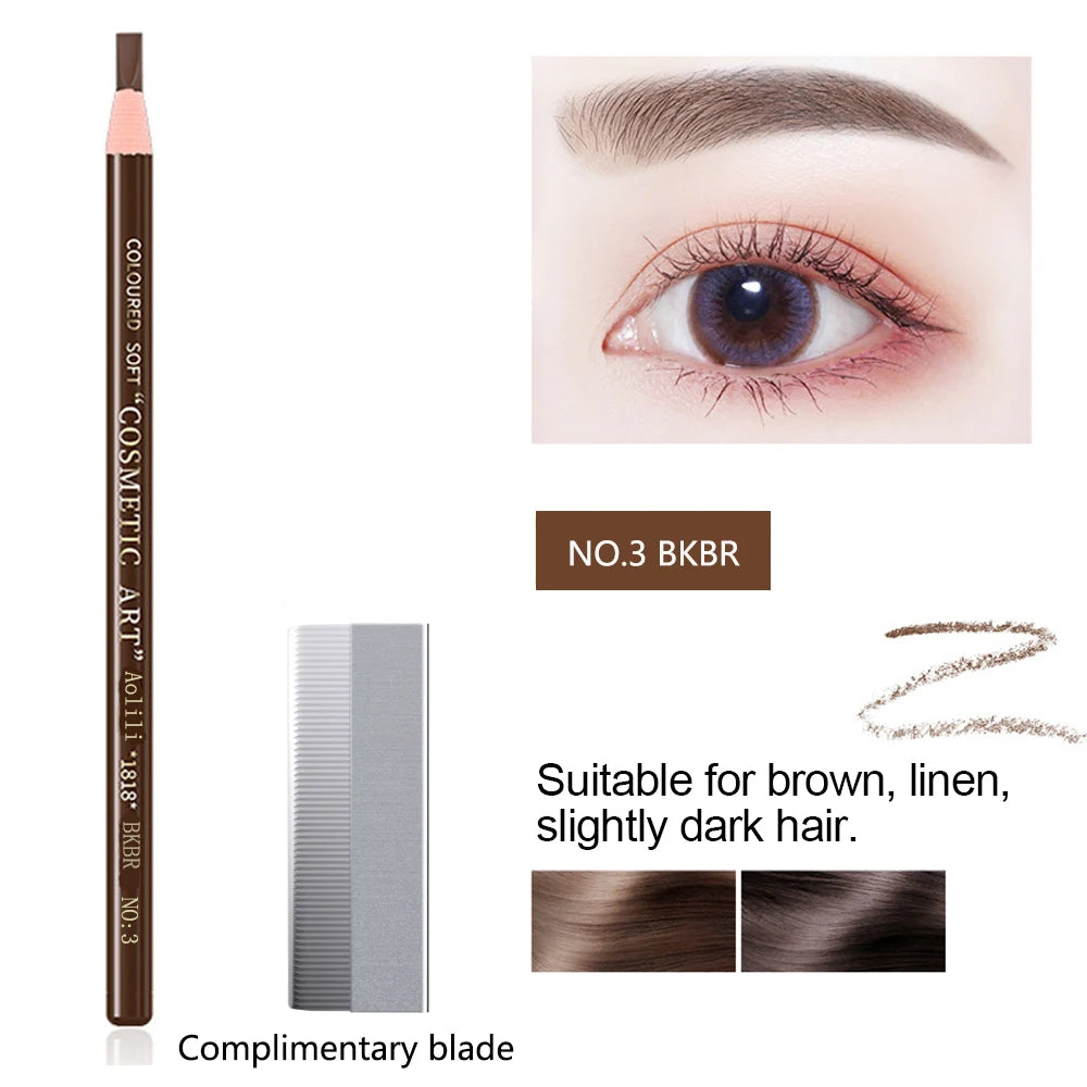 Eyebrow Pencil Waterproof &ndash; Long Lasting Natural Finish NO.3 BKBR / CHINA