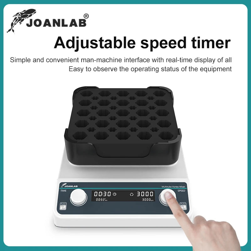 JOANLAB Vortex Mixer VM-600 &ndash; High-Speed 3000rpm Oscillation