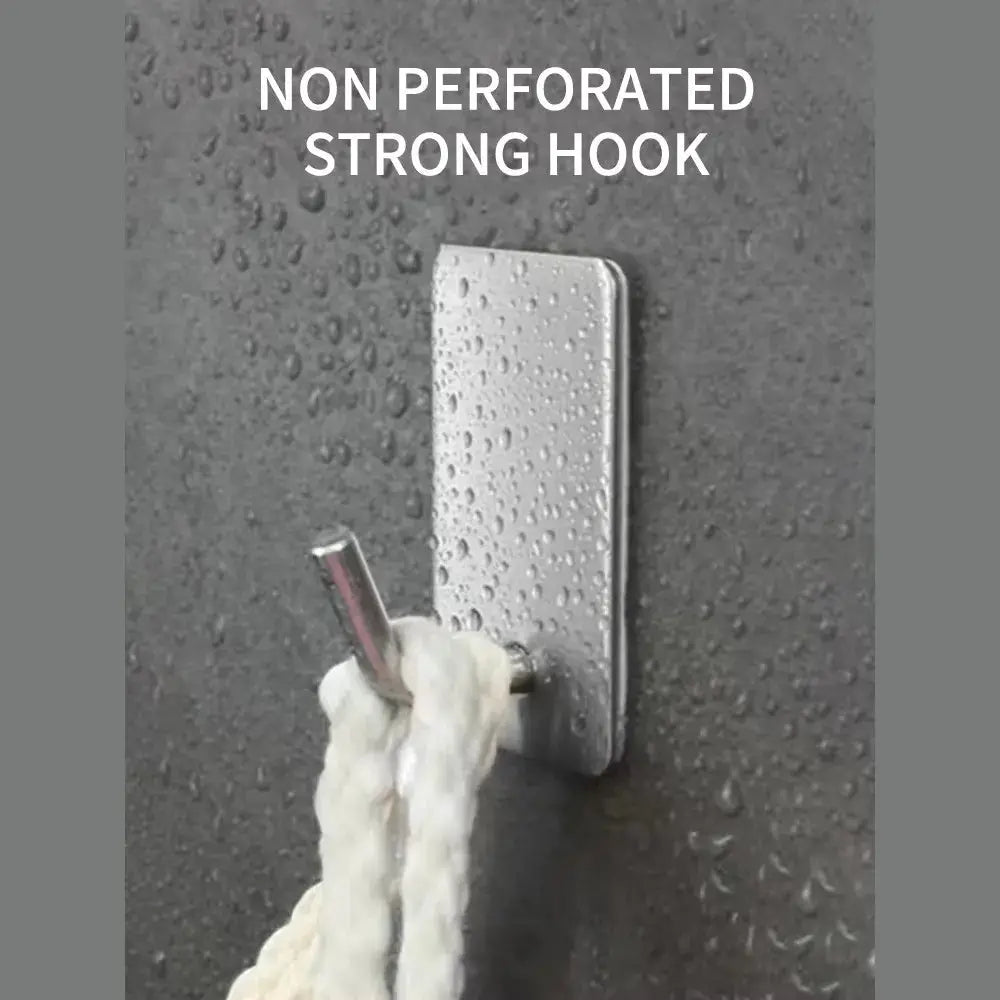 4/8pcs stainless steel small hooks, no drilling, wall mounted, kitchen, bathroom, office key hooks wall hook adhesive wall hooks by InterCyprus Trading Ltd