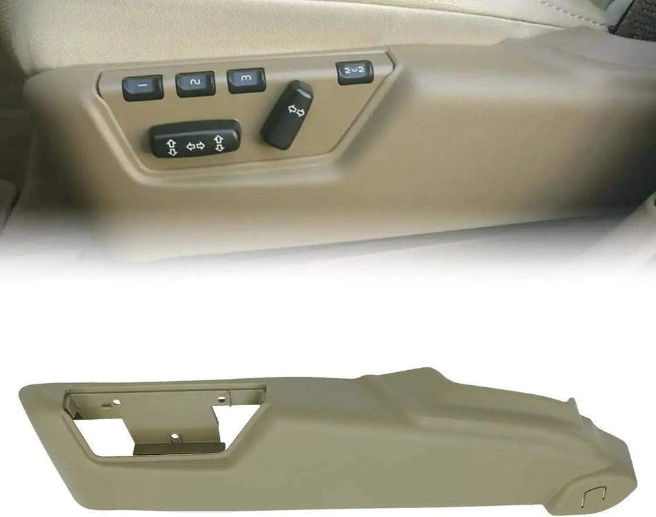 Driver Side Seat Switch Trim Bezel Sand Beige for Volvo XC90 XC70 V70 S80 S60 by InterCyprus Trading Ltd