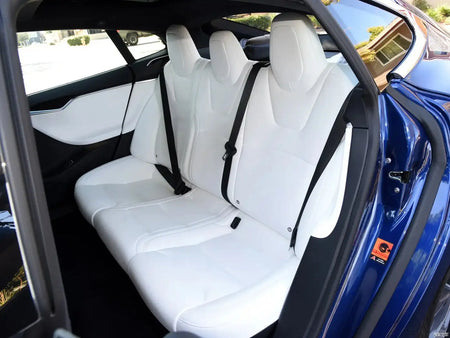 Tesla Model S Nappa Leather Seat Covers Full Set 2016 2021