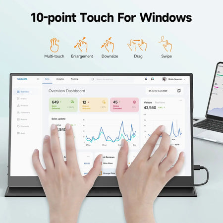 UPERFECT 15.6 Inch Touch Portable Monitor - Second Screen