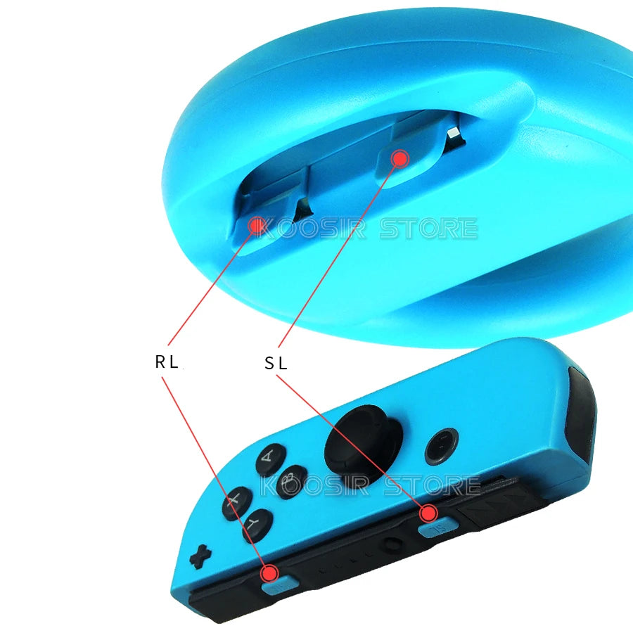 Nintendo Switch Game Accessories Set &ndash; Enhanced Gaming Experience with Joy Con Handle and Racing Steering Wheel