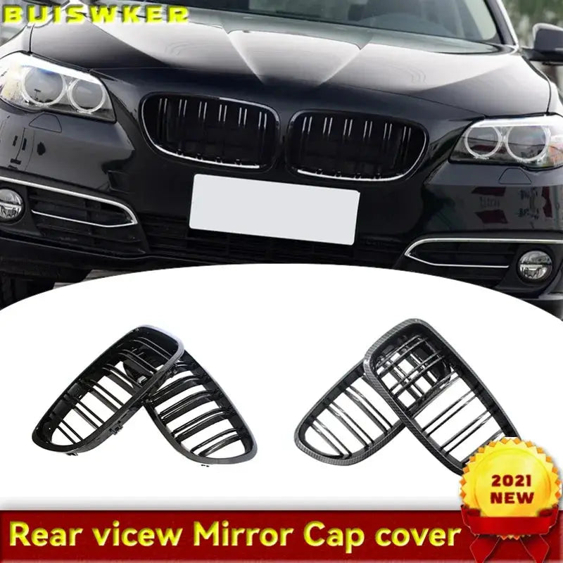 Front Kidney Grill Gloss Chrome Slats For BMW 5 Series F10 F11 F18 5-Series 2010-2016 Car Accessories by InterCyprus Trading Ltd