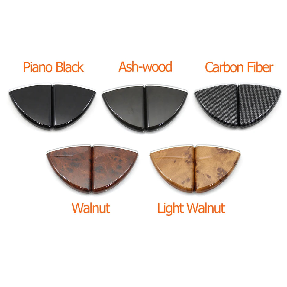 Center Console Armrest Cover Button Carbon Fiber Look for Mercedes-Benz W211 E Class