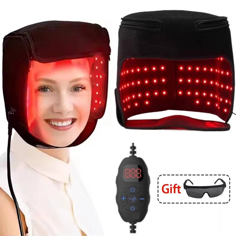 Vilnason LED Hair Growth Hat &ndash; Red And Blue Light Therapy