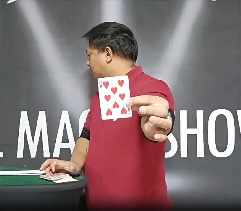 Banner de Predicție Amuzantă cu Mâner Negru pentru Trucuri Magice cu Cărți