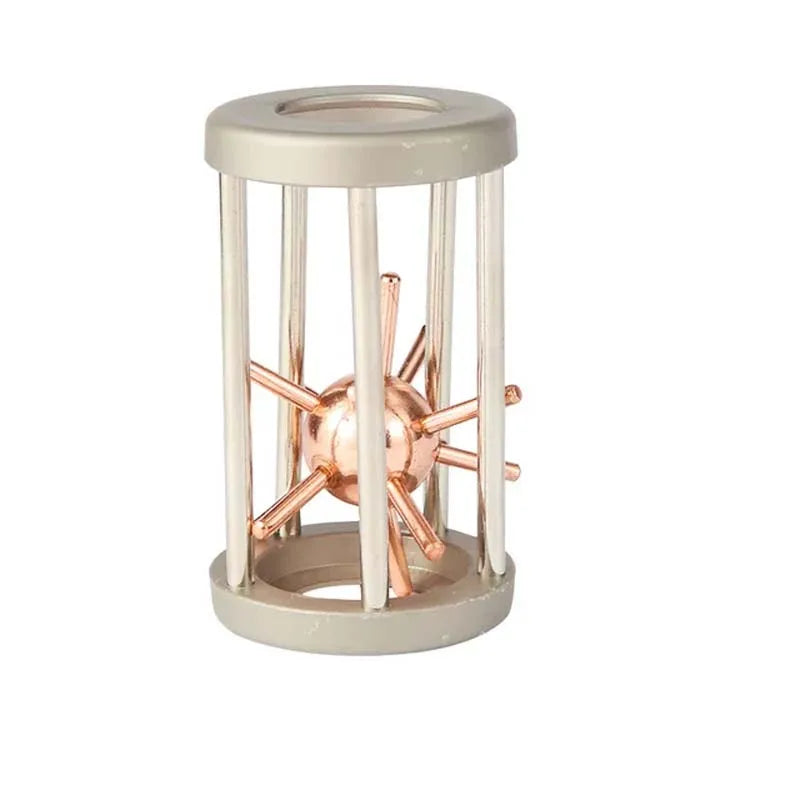 Classic IQ Metal Brain Magic Baffling Puzzles &ndash; Mind Teaser Sting in a Cage Gold