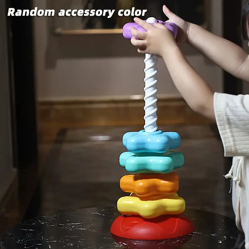 Rainbow Nesting Stacking Toy &ndash; Multi-Sensory Montessori Fun