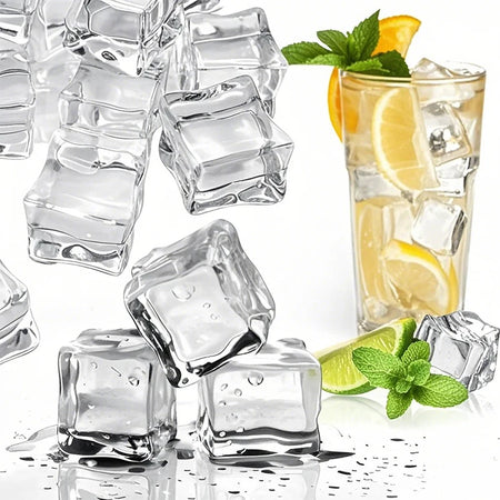 Clear Acrylic Fake Ice Cubes for Photography &amp; Decoration 30mm-25Pcs