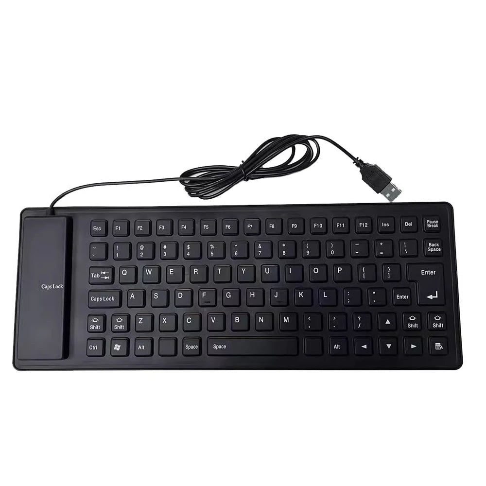 Portable Mini Keyboard 85 Keys &ndash; Foldable USB Keyboard black