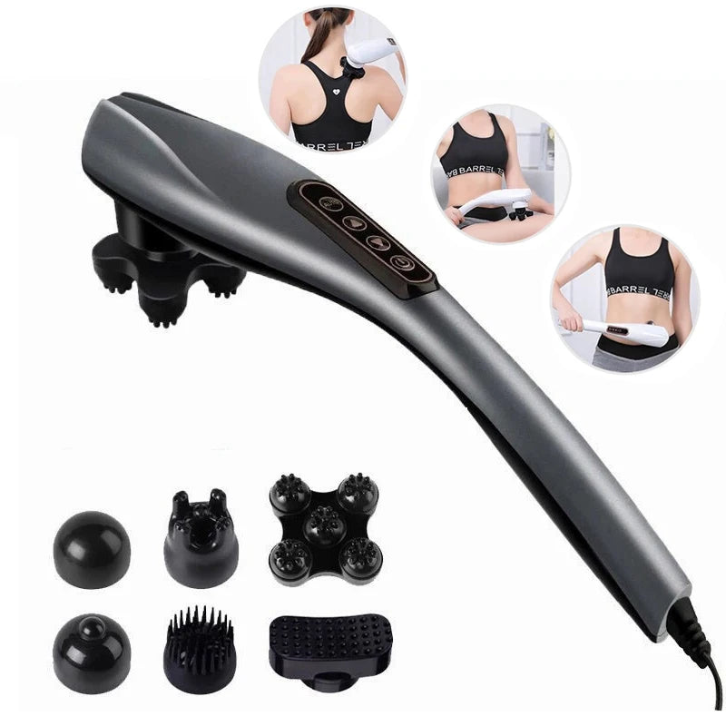 2025 NEW Electric Handheld Dolphin Massage Stick Shoulder Neck Tapping Cervical Spine Waist Legs Whole Body Meridian Relaxation &ndash; Back And Neck Relief