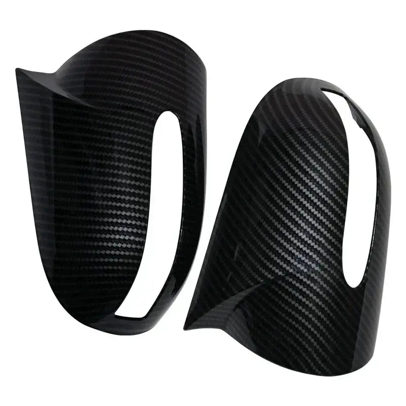 Carbon Black Side Rearview Mirror Cover Caps For Mercedes-Benz E,C-Class W211 W203 2001-2007 Mirror Shell LHD by InterCyprus Trading Ltd