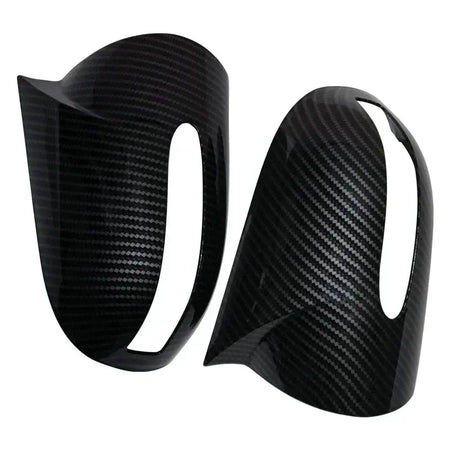 Carbon Black Side Rearview Mirror Cover Caps For Mercedes-Benz E,C-Class W211 W203 2001-2007 Mirror Shell LHD by InterCyprus Trading Ltd