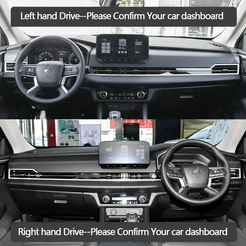 Cubierta de tablero antideslizante para Mitsubishi Outlander 2023 tapete negro
