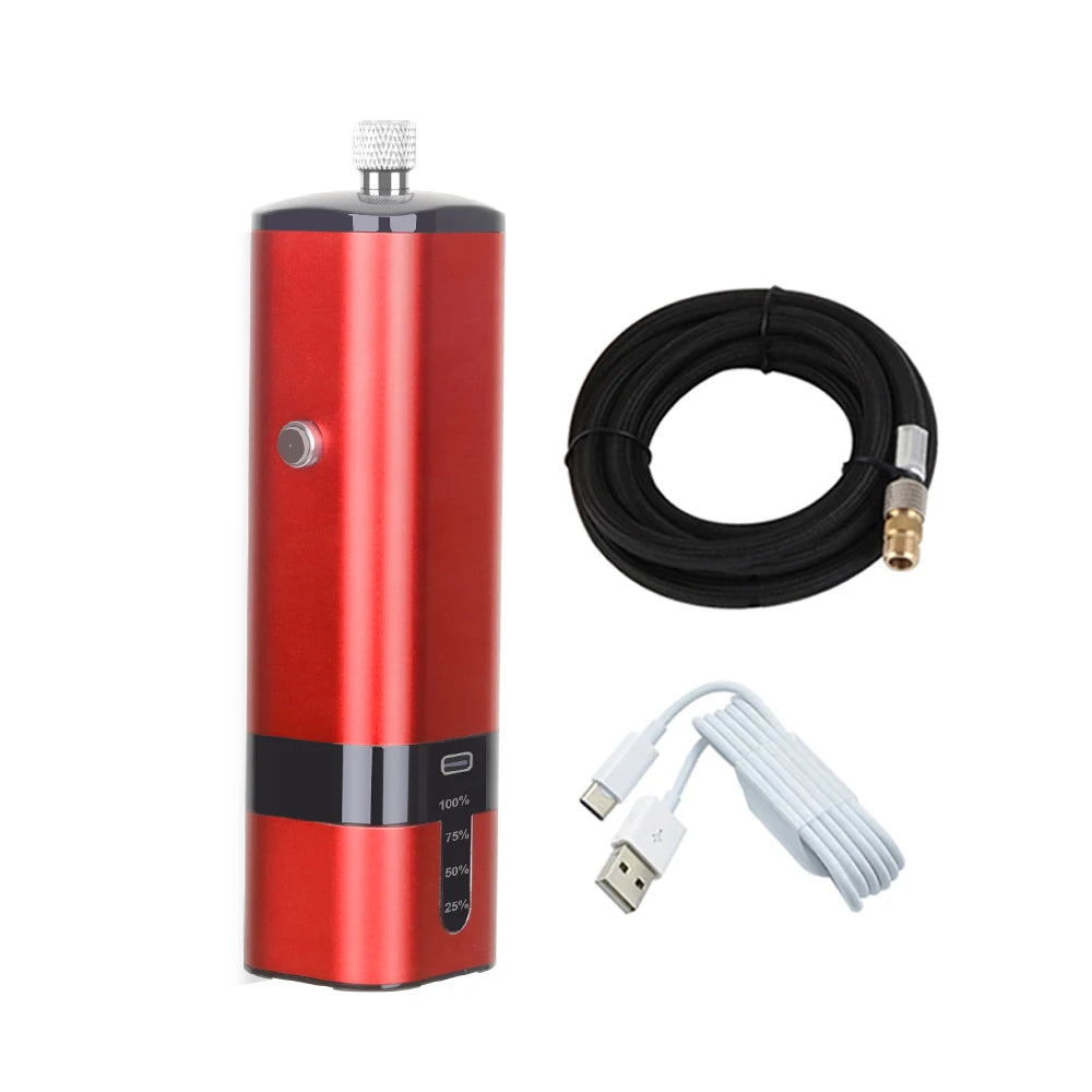 TM80S-C Compressor Without Airbrush Pen With Hose &ndash; Hose Kit red with hose / CHINA