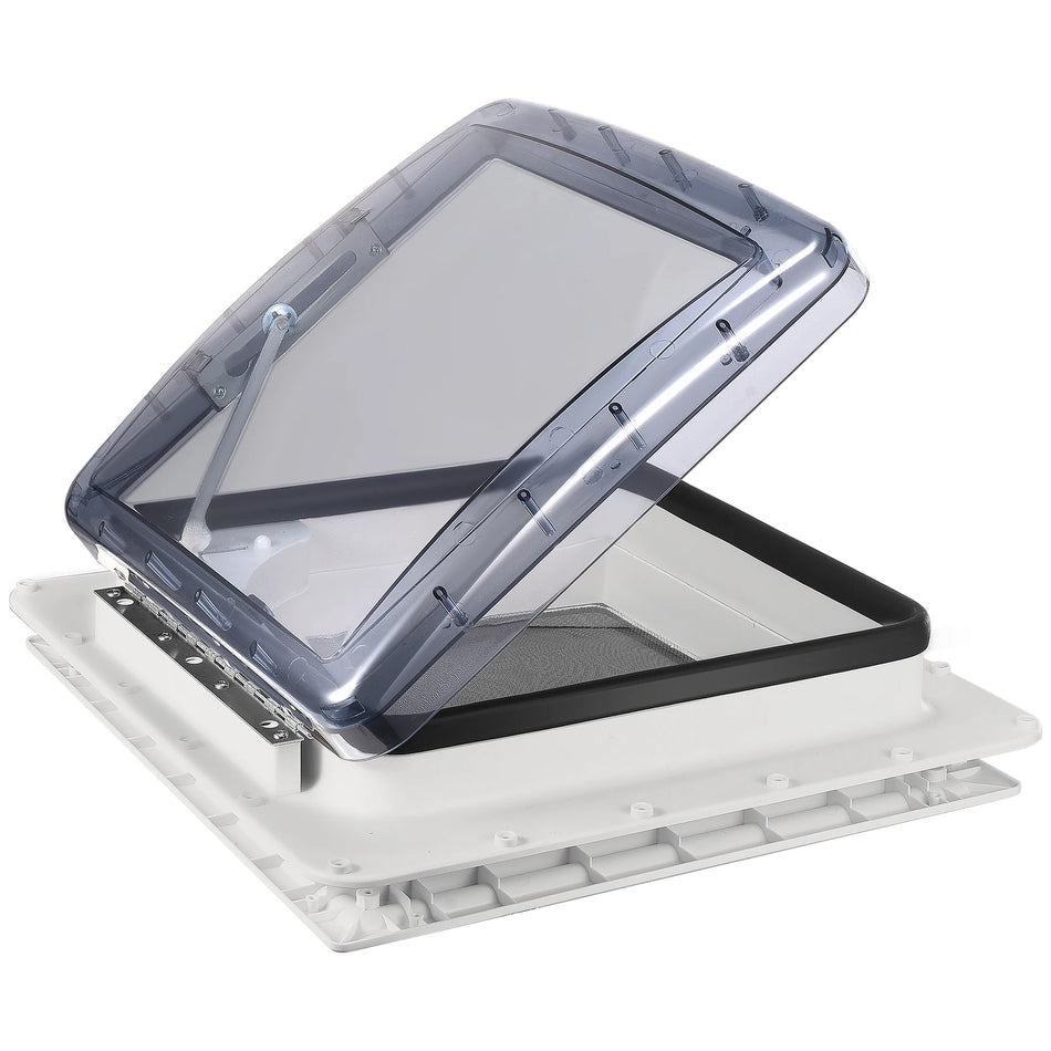 RV-katon kattovalon tuuletuspeite vaaleansininen ilman virtaa, jossa on nuppi