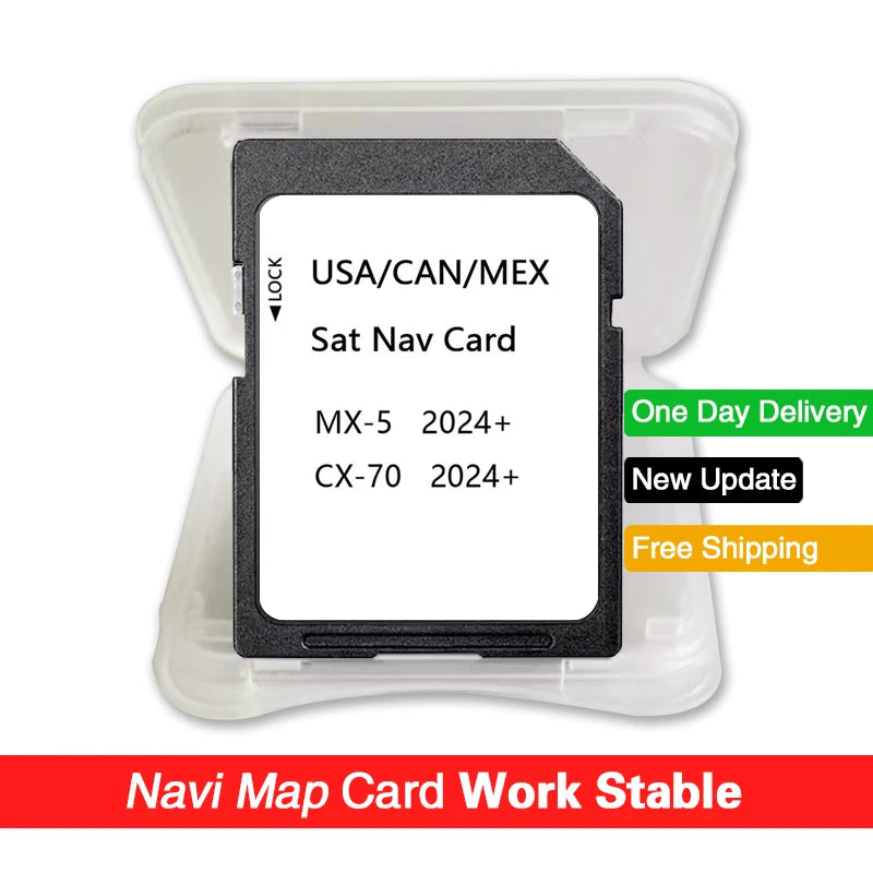 North America GPS SD Card For Mazda CX70 MX5 - Updated Maps CHINA / for Mazda MX5 CX70