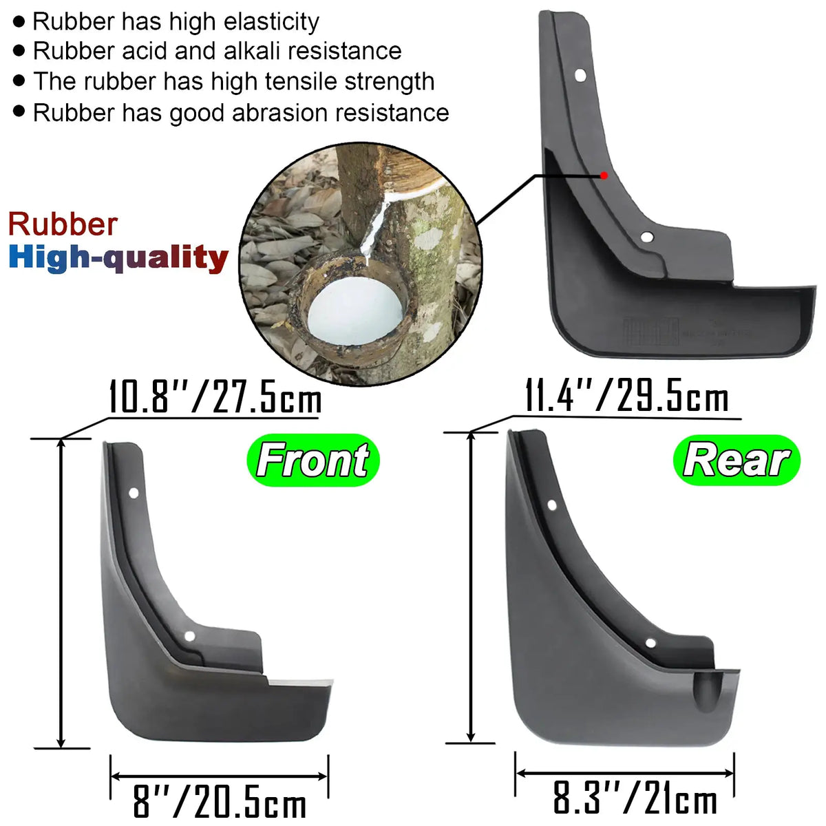 4x/Set Molded Car Mud Flaps Splash Guards For Kia Seltos SP2 2019 - 2025 Mudflaps Mudguards Car Front Rear Wheel Tyre Styling by InterCyprus Trading Ltd