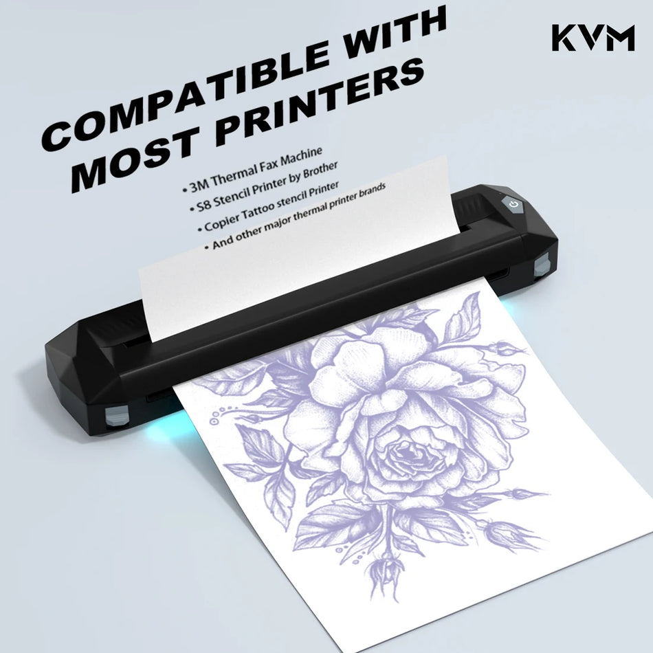 KVM Tattoo Transfer Paper A4 Thermal Copier Template