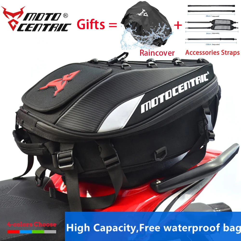 MC-0102 - Waterproof Motorcycle Tail Bag With High Capacity