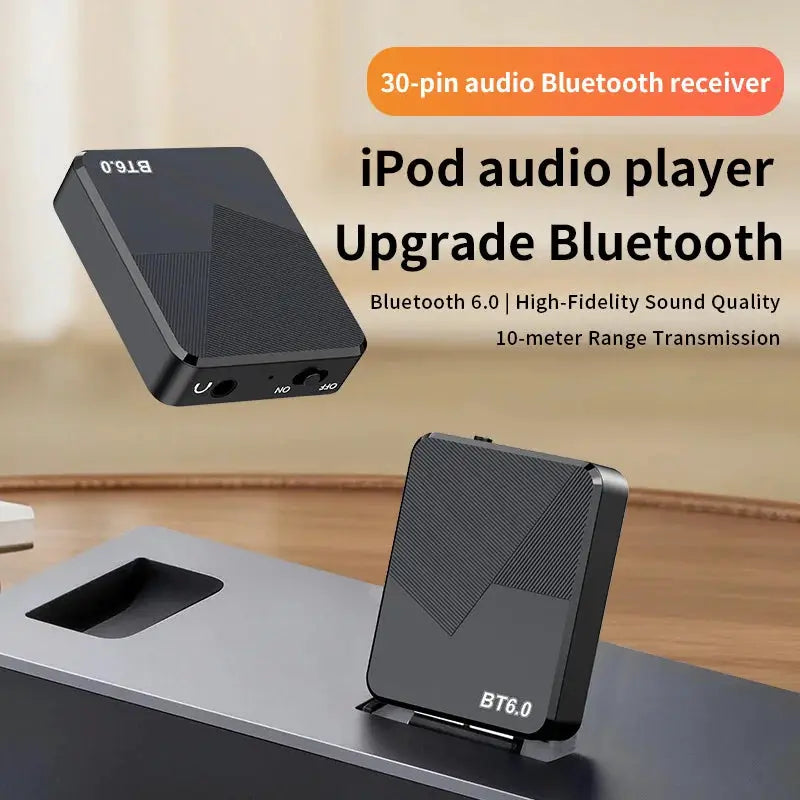 KEBIDUMEI 30 Pin Bluetooth 6.0 Audio Receiver For IPhone IPod 30 PIN Analog Speaker HIFI Stereo 3.5mm Aux Wireless Audio Adapter by InterCyprus Trading Ltd