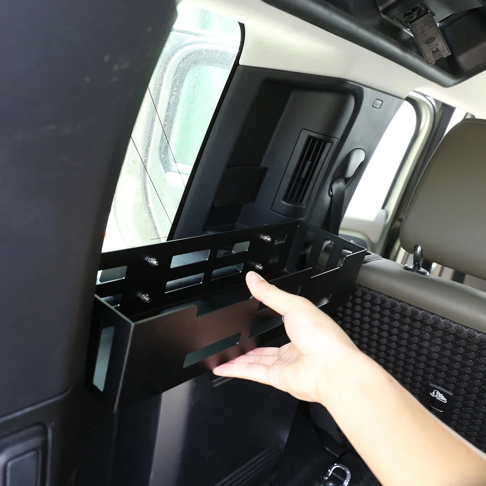 Land Rover Defender 110 aluminijasta košara za shranjevanje prtljažnika črna