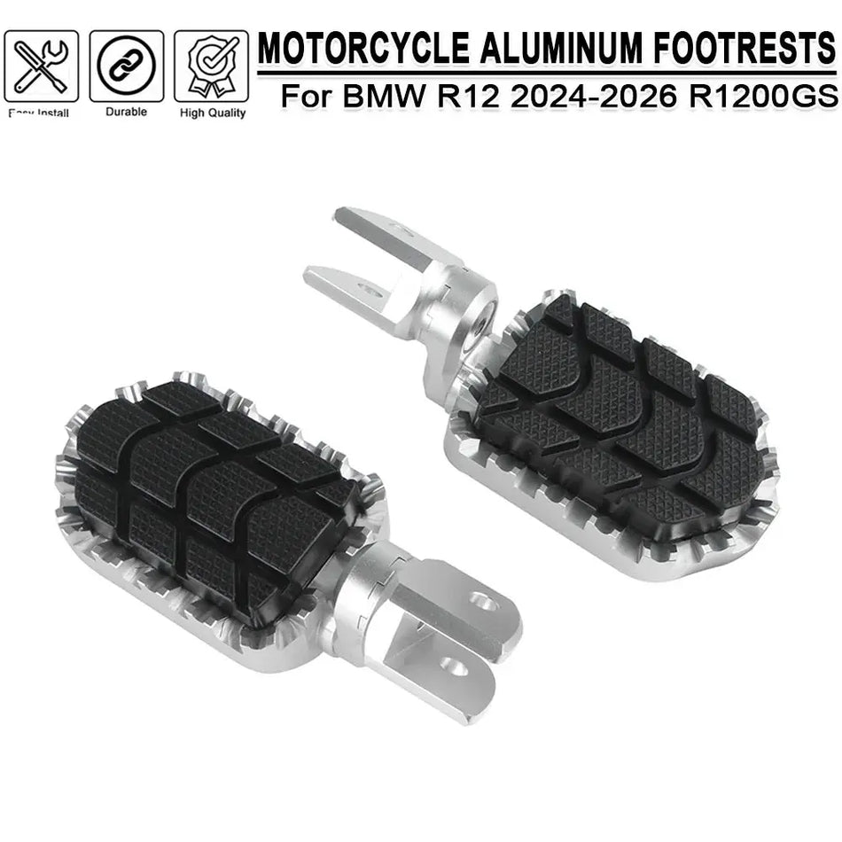 Motorcycle Scaffolding Footrests Foot Pegs For BMW R12 R 12 2024 2025 2026 R1200GS R 1200GS GS1200 Aluminum FootPegs Accessories by InterCyprus Trading Ltd