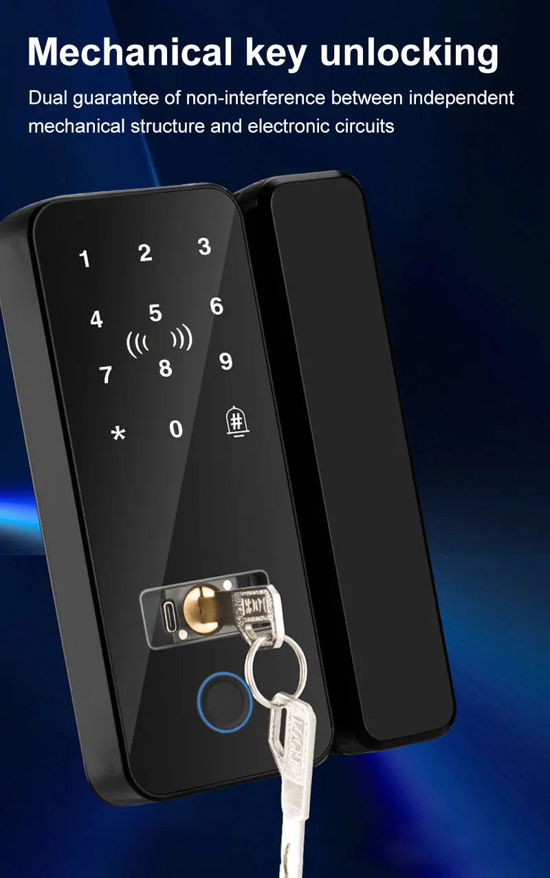Tuya App Biometric Glass Door Lock B12-tuya &ndash; WiFi Gateway