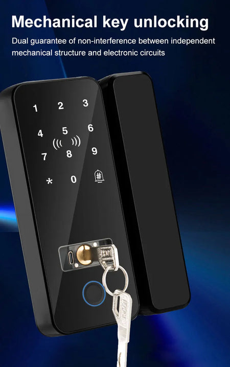 Tuya App Biometric Glass Door Lock B12-tuya &ndash; WiFi Gateway