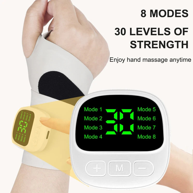 8 Modes 30 Levels Wrist Massager &ndash; Rechargeable Relief